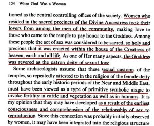 When God Was a Woman p 154 goddess deity posted in 'In the Name of God'